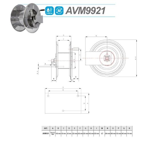 картинка Ручная катушка RAMEX AVM 9921 FE 100 м 1/2" фото 2 картинка Ручная катушка RAMEX AVM 9921 FE 100 м 1/2" фото 2